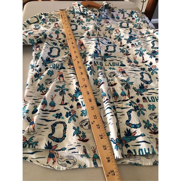 American Eagle Outfitter Aloha Hawaii Button Down Shirt SZ M - Picture 7 of 9